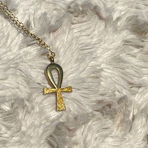 Ankh necklace 14k